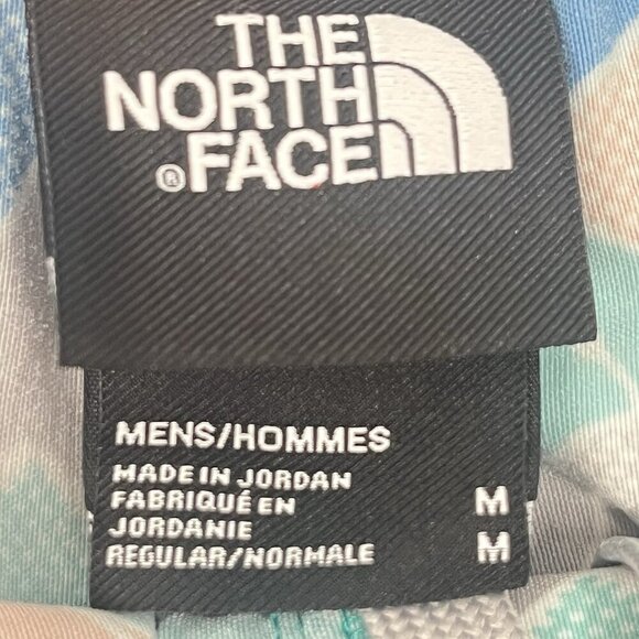 The North Face 7" Swim Trunks Print Blue Green Mens Sz Medium - Picture 3 of 7